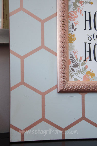 Rose Gold Honeycomb