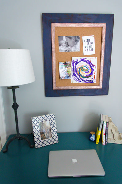 Newburyport Blue Corkboard Set