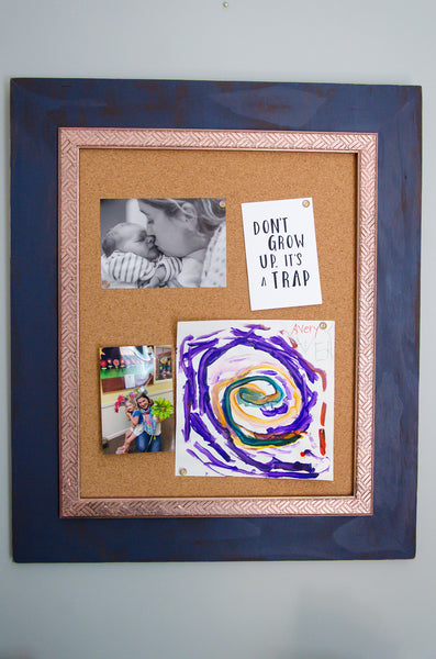 Newburyport Blue Corkboard Set
