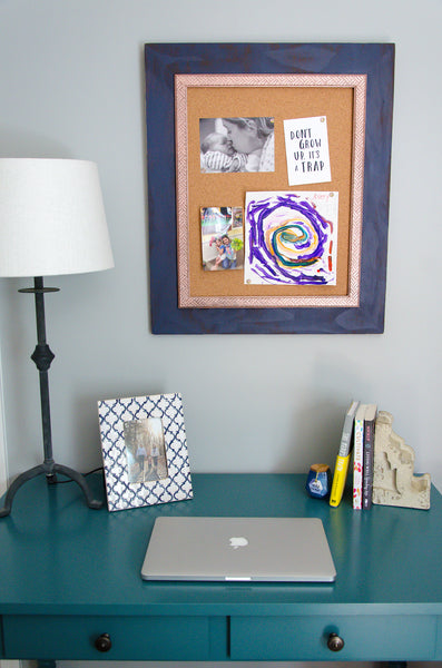 Newburyport Blue Corkboard Set
