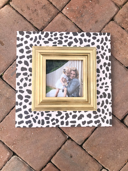 Animal print frame