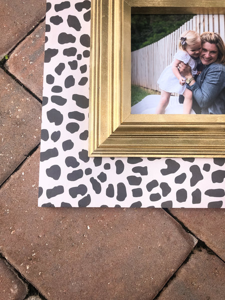 Animal print frame