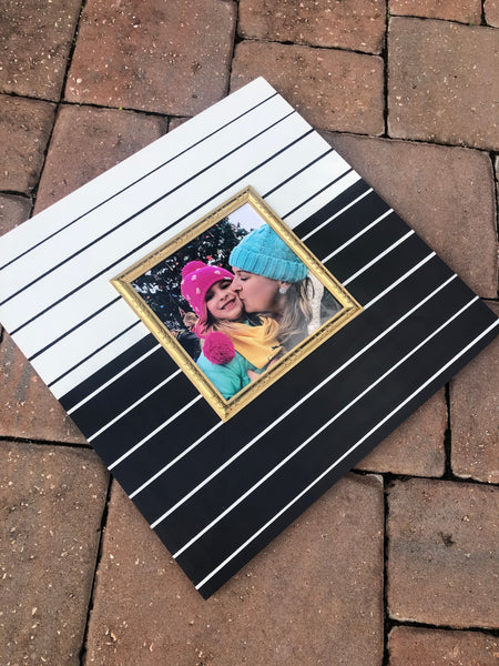 Confused Pinstripe Frame