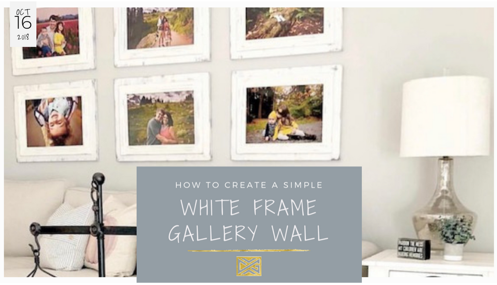 How to create a white frame gallery wall