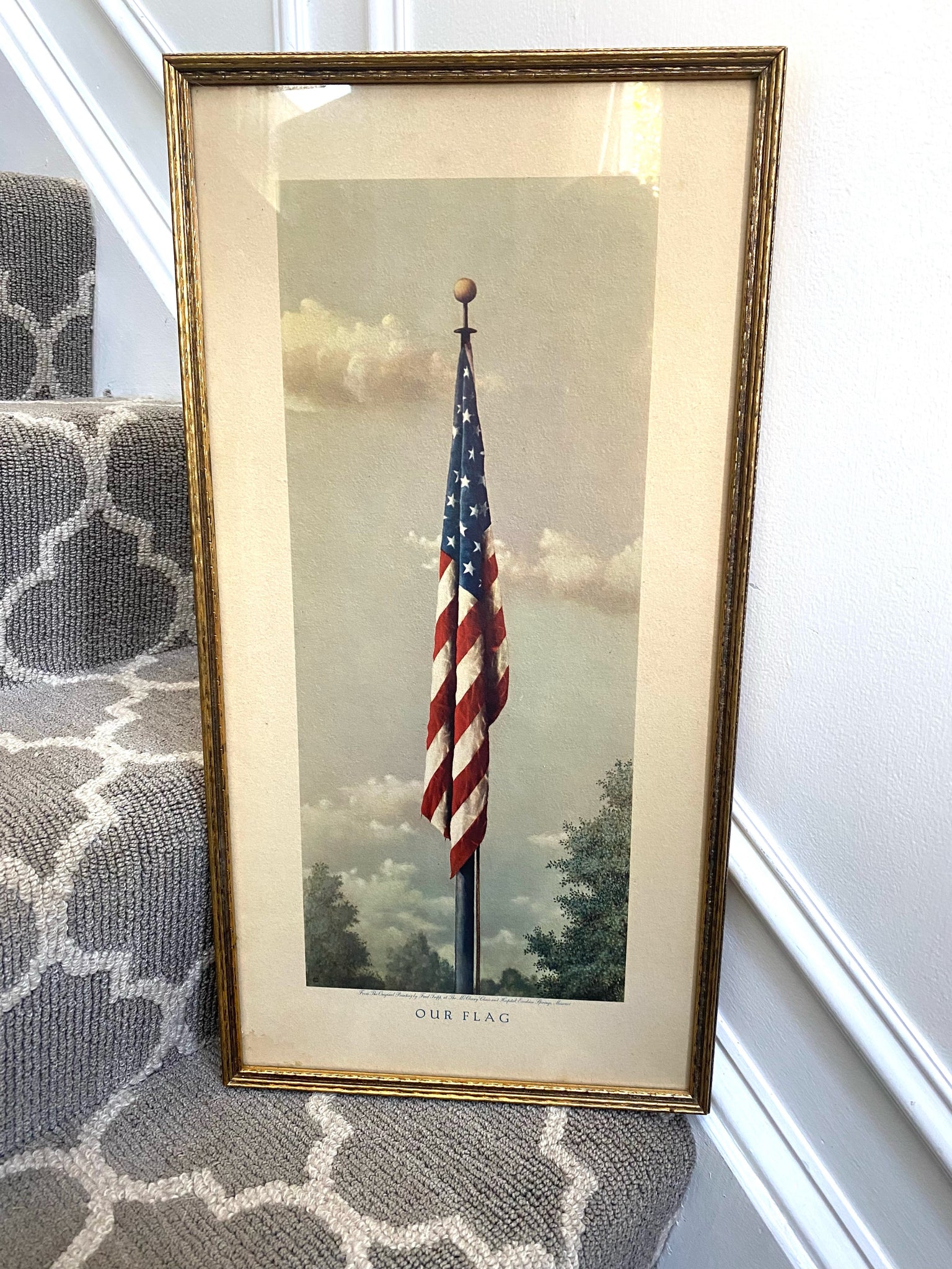 Antique American Our Flag Piece